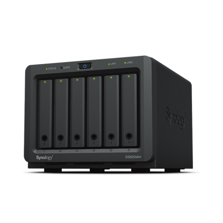 SYNOLOGY DS620slim 6-Bay NAS-case 2 core