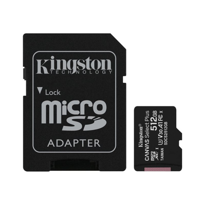 KINGSTON 512GB micSDXC Canvas SelectPlus KINGSTON 512GB micSDXC Canvas SelectPlus