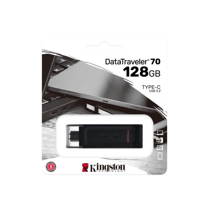 KINGSTON 128Go USB-C 3.2 Gen1 DT 70
