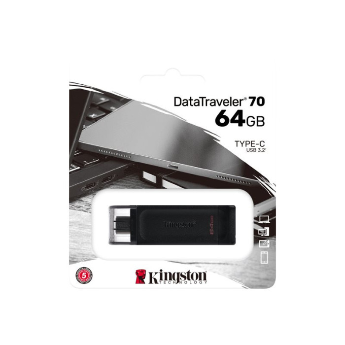 KINGSTON 64Go USB-C 3.2 Gen 1 DT 70
