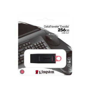 KINGSTON 256Go USB3.2 Gen1 DT Bk+Pink