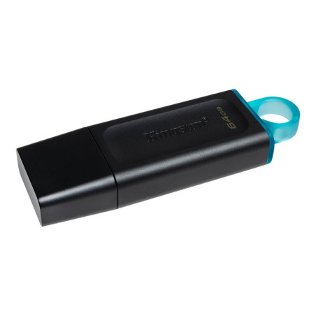 KINGSTON 64Go USB3.2 Gen1 DT Bk+Teal KINGSTON 64Go USB3.2 Gen1 DT Bk+Teal