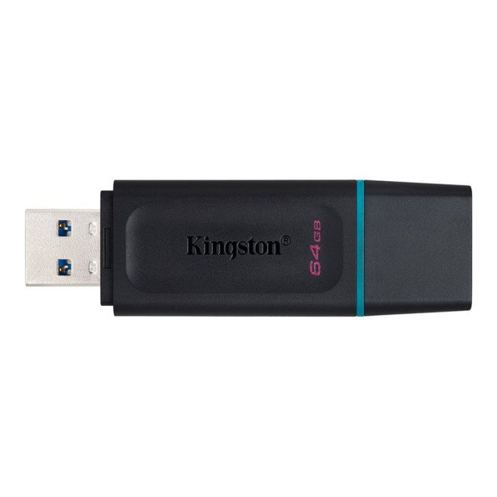 KINGSTON 64Go USB3.2 Gen1 DT Bk+Teal KINGSTON 64Go USB3.2 Gen1 DT Bk+Teal