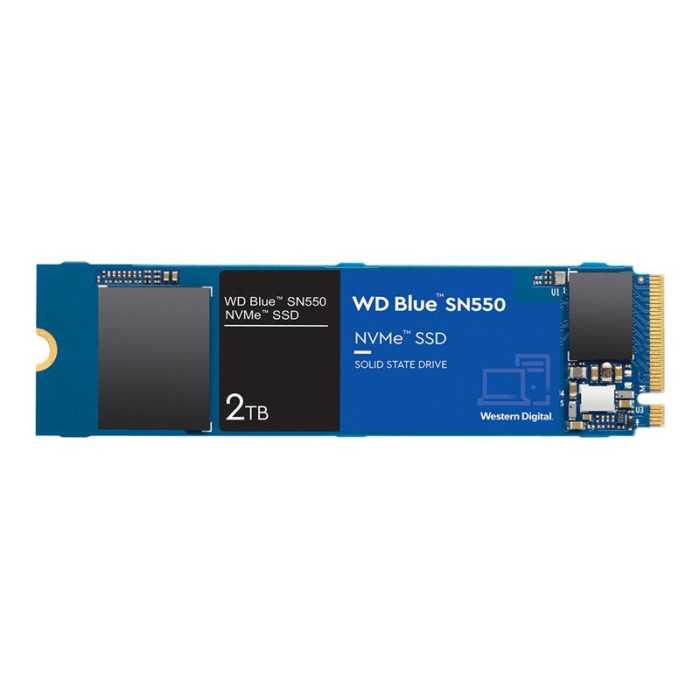 WD Blue SSD SN550 NVMe 2To M.2 2280 WD Blue SSD SN550 NVMe 2To M.2 2280